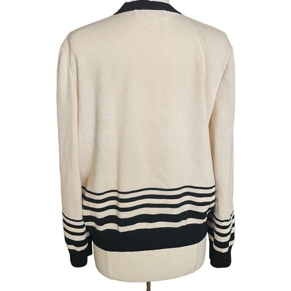 St John Collection Sz L Vintage 90ties By Marie Gray Button-Up Cardigan Sweater - Picture 3 of 16